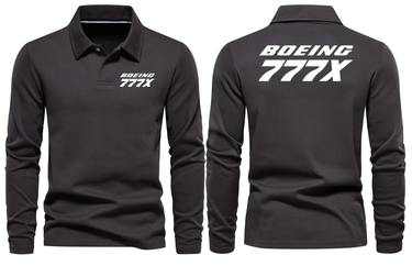 BOEING 777X LONG SLEEVE POLO
